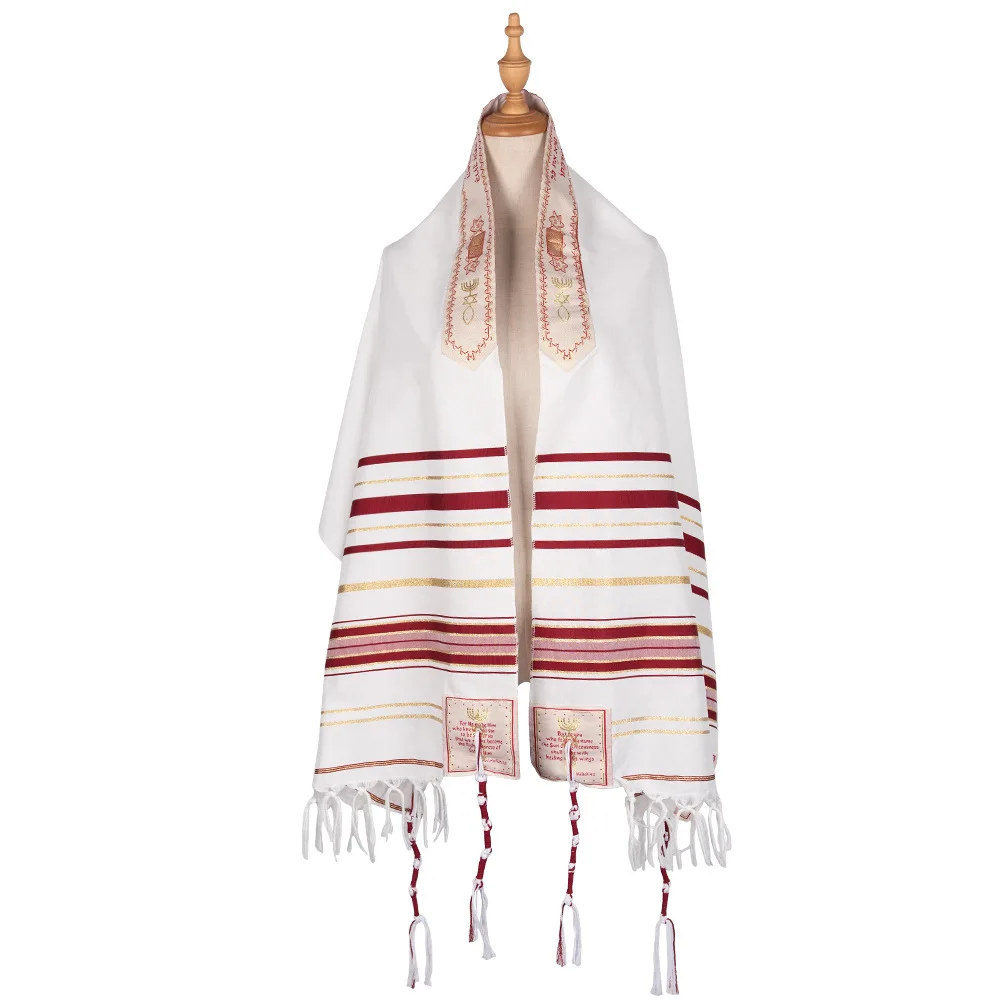 Blue White Tassels 10-Pack Blue & White Handwoven Tassels For Tallit S - Yeshua Shawl Accessories Prayer Shawl