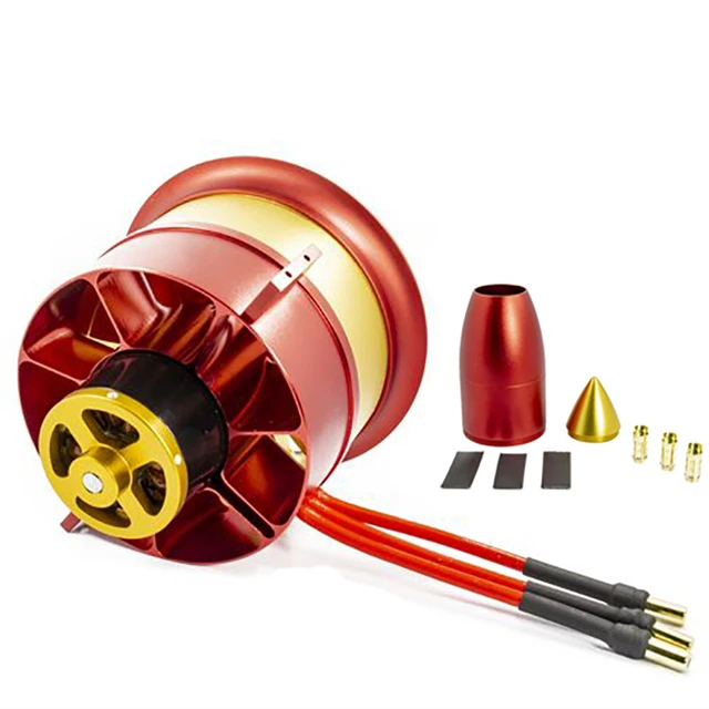 90mm Full Metal Ducted Fan EDF 12 Blades JP Hobby 90mm 8S 4250 KV1330 CCW  Motor For RC Jet Plane