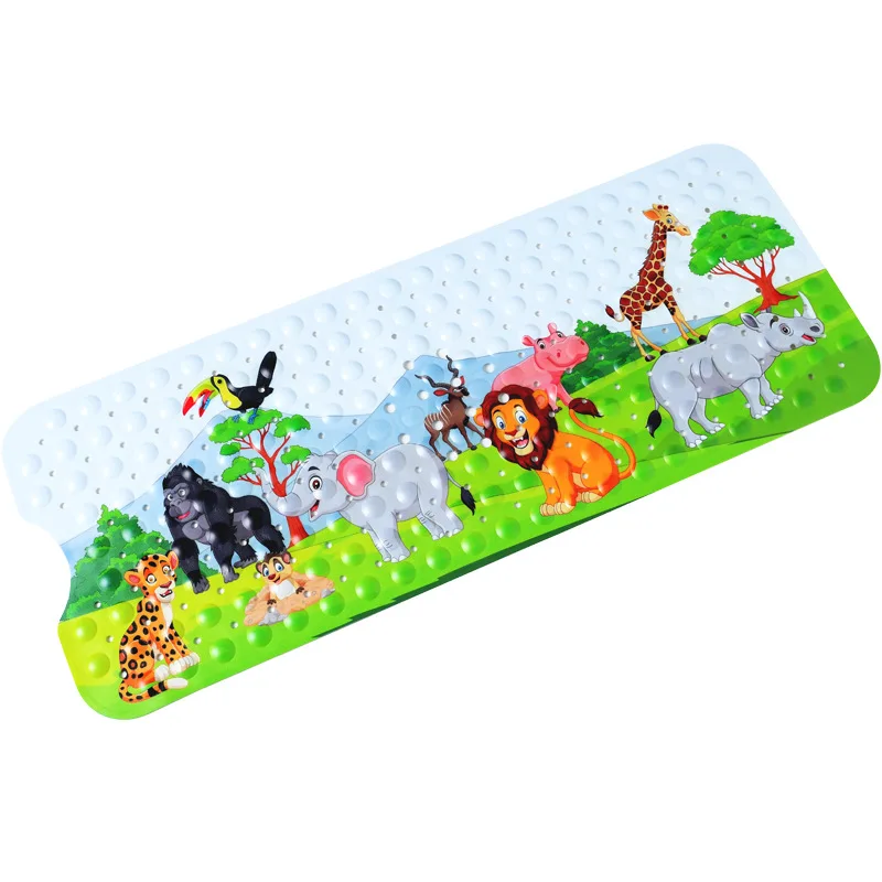 Shower Massage Scraper Bathroom Non-slip Bath Mat Cartoon Kids PVC Shower Mats details