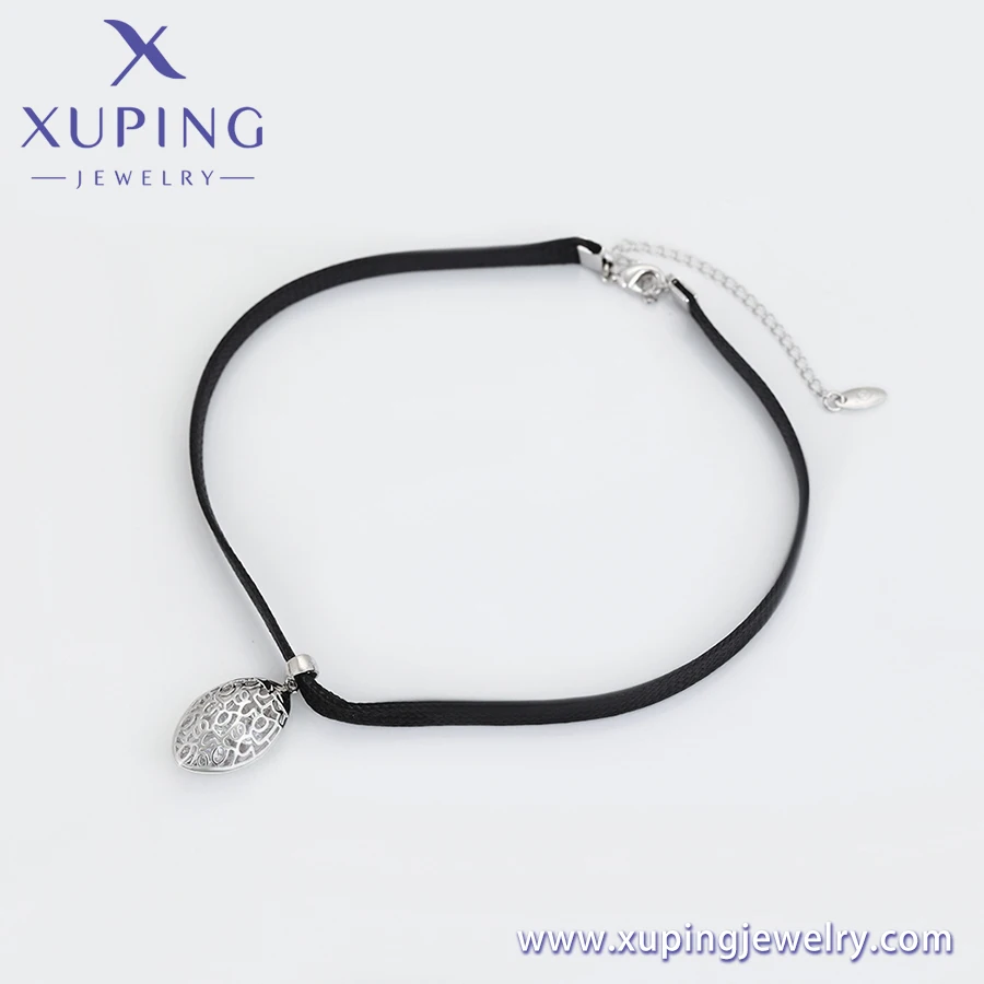 43907 xuping Jewelry Fashion Elegant Luxury Platinum Plated Choker Necklace  for Women