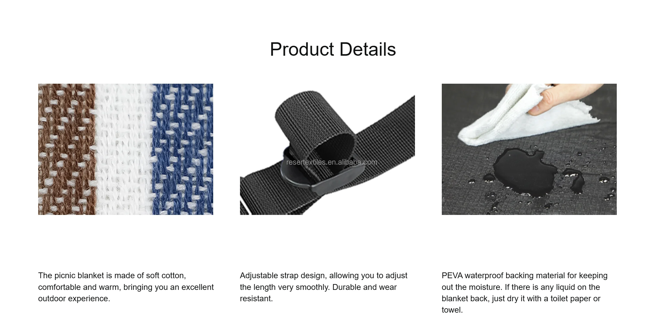 Extra Large 59''x78.7'' Dual-Layer Picnic Mat Waterproof Foldable Blanket for Outdoor Adventures