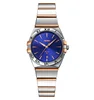 Oro rosa/plata-azul