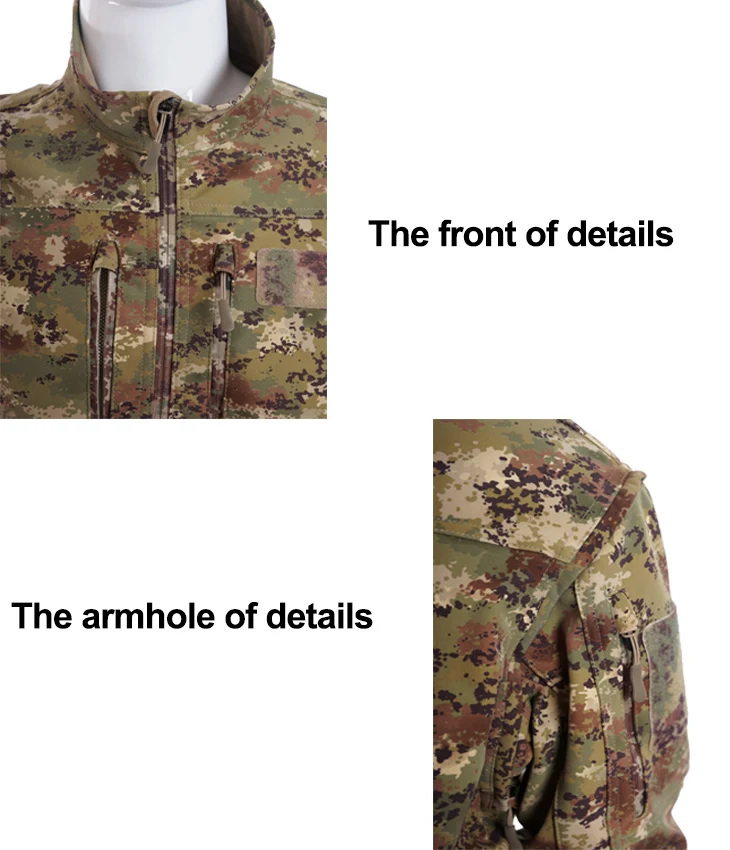 
Customized Factory Five Colors Camouflage Waterproof Army military uniform With Hoodie 