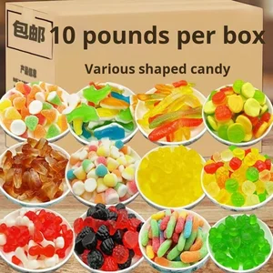 Wholesale Mixed Fruit Flavor Soft Candy QQ Sour Sand Gummies Ball Pattern Children's Candy Stall Bulk Fruit Juice Snacks