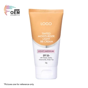Skincare Manufacturer Green Tea Waterpoof Antioxidant Foundation BB Cream Tinted Moisturiser with Spf 50