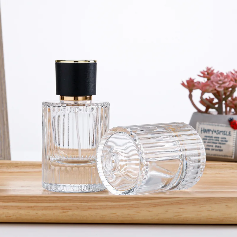 Nadinsta 100ml Atomizzatore Profumo Bottiglia di Profumo Vuota, Nebulizzatore Dispenser Portaprofumo da Viaggio Ricaricabile Con Imbuti Pressore, Graduale Blu Boccetta Profumo Portatile Ricaricabile