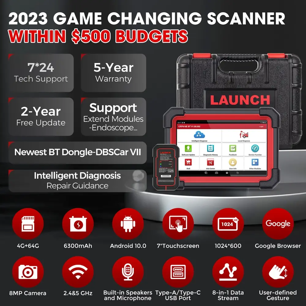 Obd Scanner Launch Crp E Bt Full System Scanner Car Diagnostic Tool