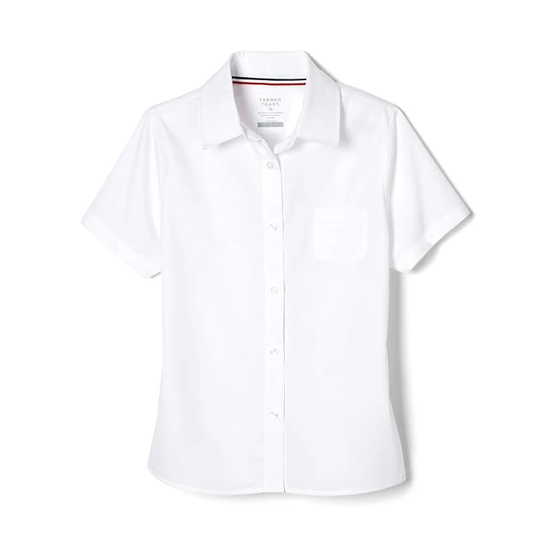 High Quality School Uniform Designs Malaysia White Shirt Casual Shirts for Girls