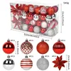 6cm red and silver (44 pack)