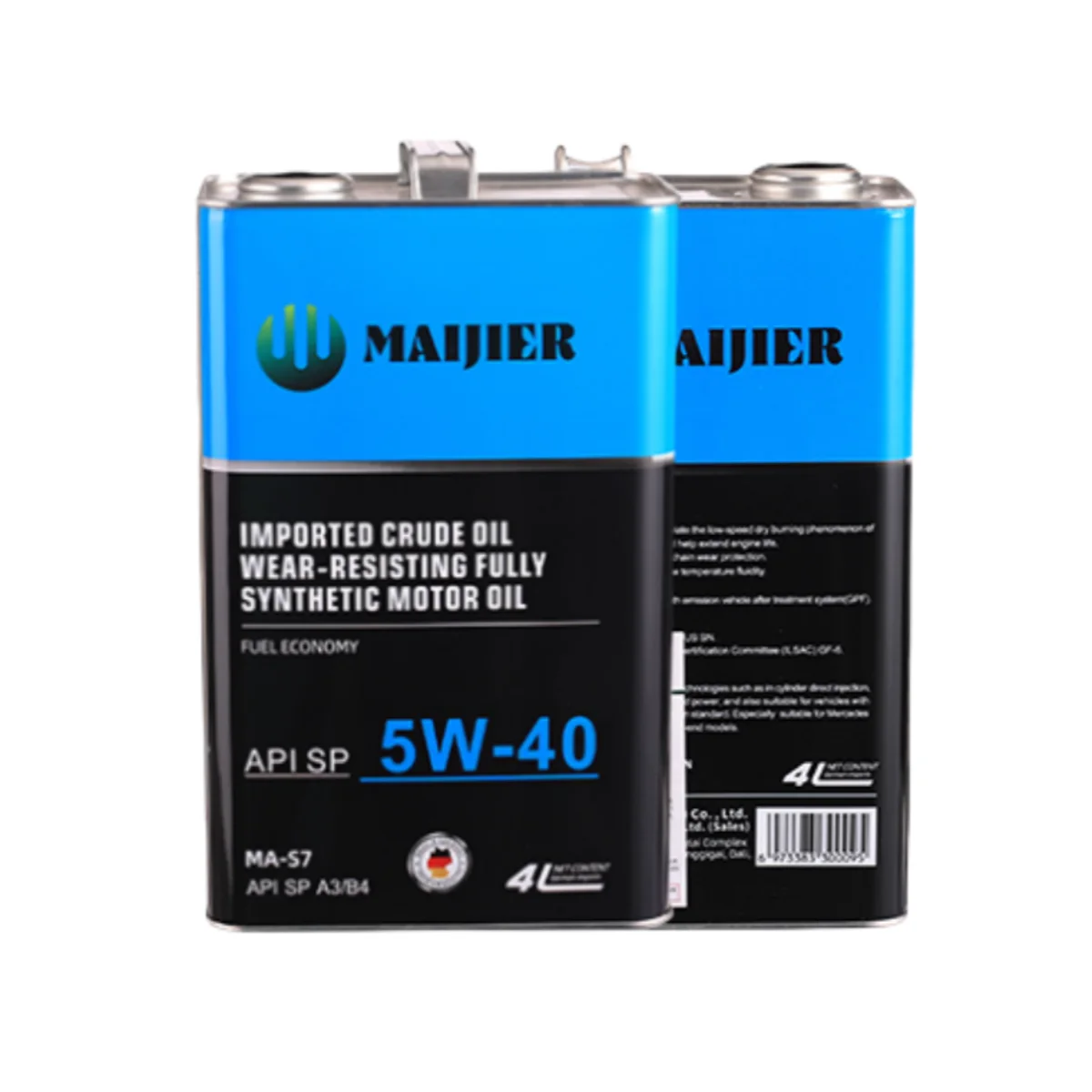 SP 5W-40 5W40 4L German Brand MAJIER Auto Petrol Car Oil Fully Synthetic Engine Lubricating Motor Oil