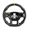 Carbon Leather with Frame Yellow stitching Yellow