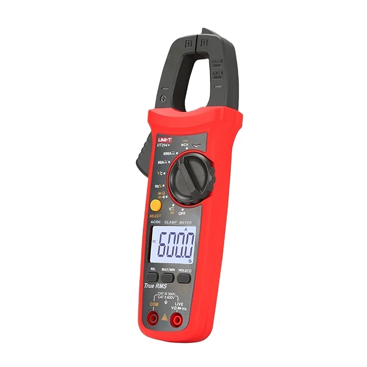 Uni-t UT202+ DC 600V Voltage 400A Current Meters Temperature Multimeter Capacitance Clamp Meter Digital 4000 Counts Current Test