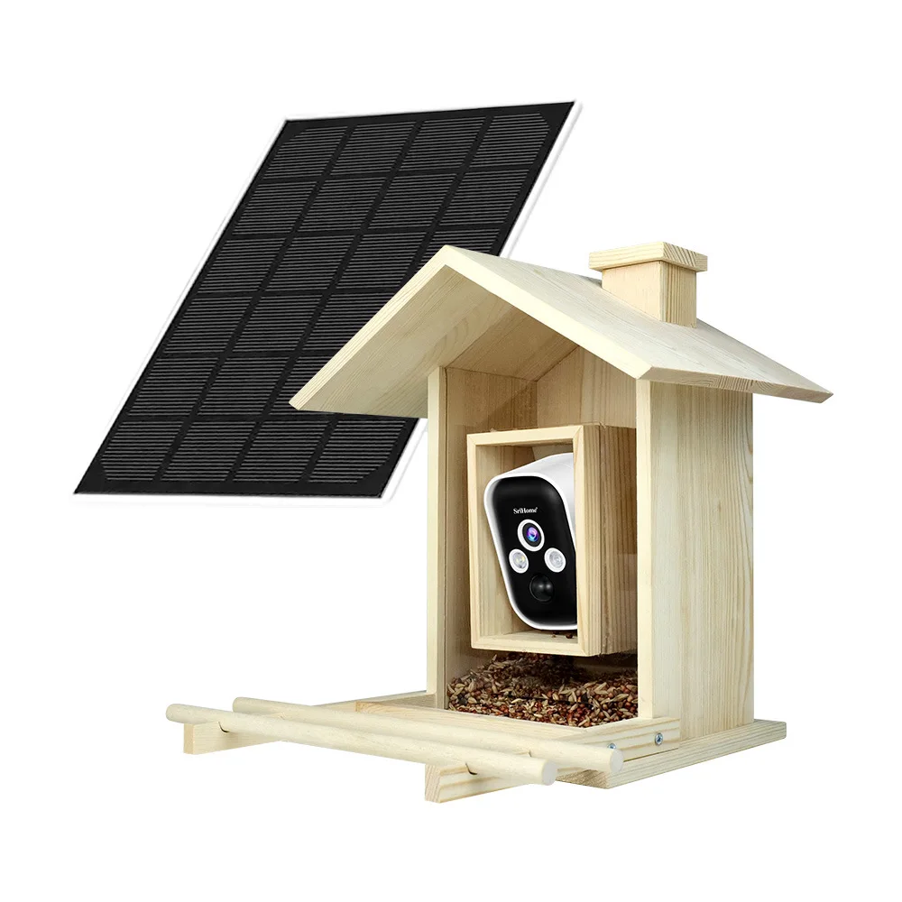 New Intelligent Bird Watcher with 4 Million HD Solar Powered Low Power Waterproof Camera Wide Angle Function