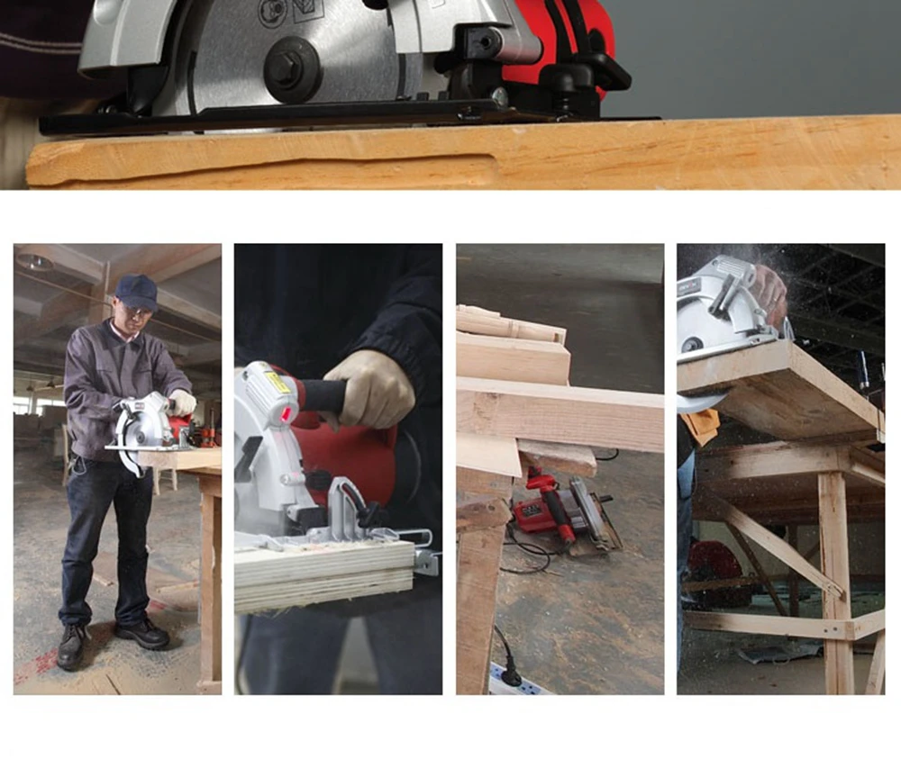 Devon 32661 235mm Power Electric Woodworking Brand Circular Saw Cut