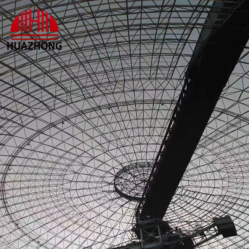 Steel Grid Installation Roof Steel Grid Frame Large Span Steel Structure Processing Professional Warehouse Pregarb House