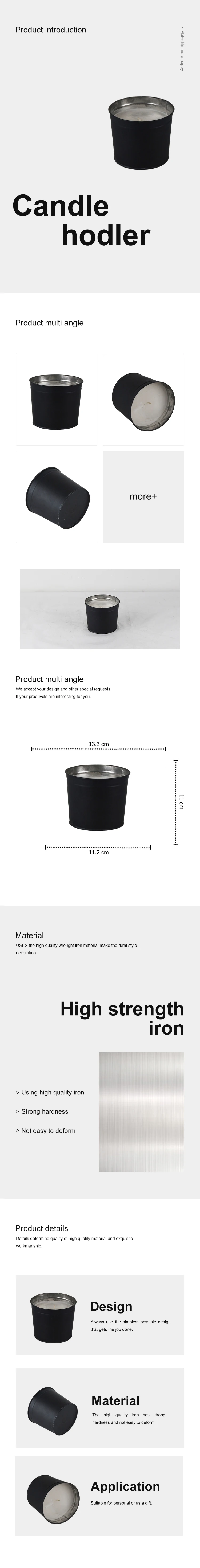 Metal Buckets with Handle Small Iron Pail for Party Black candle Bucket Plant Candy Bars Crafts Vase Favor Mini Toy Container