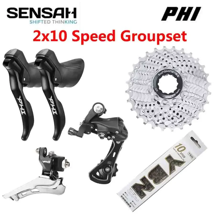SENSAH PHI Road Bike 2x10 Speed Shifters Durable Universal