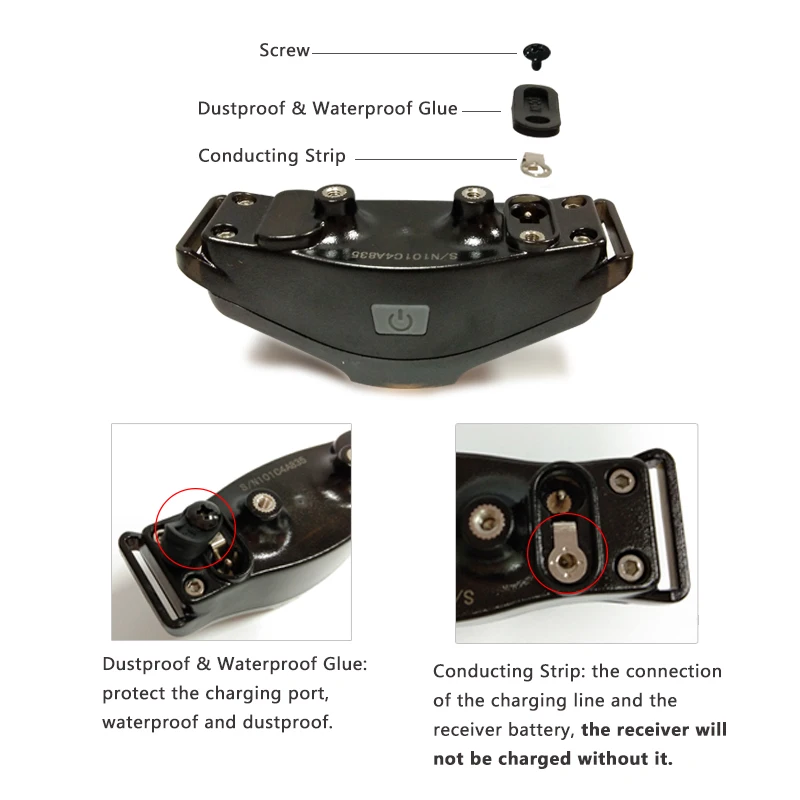 Humane Training Custom Plastic Shock Collars for Dogs-Waterproof Rechargeable Eco-Friendly Agility Training Collars