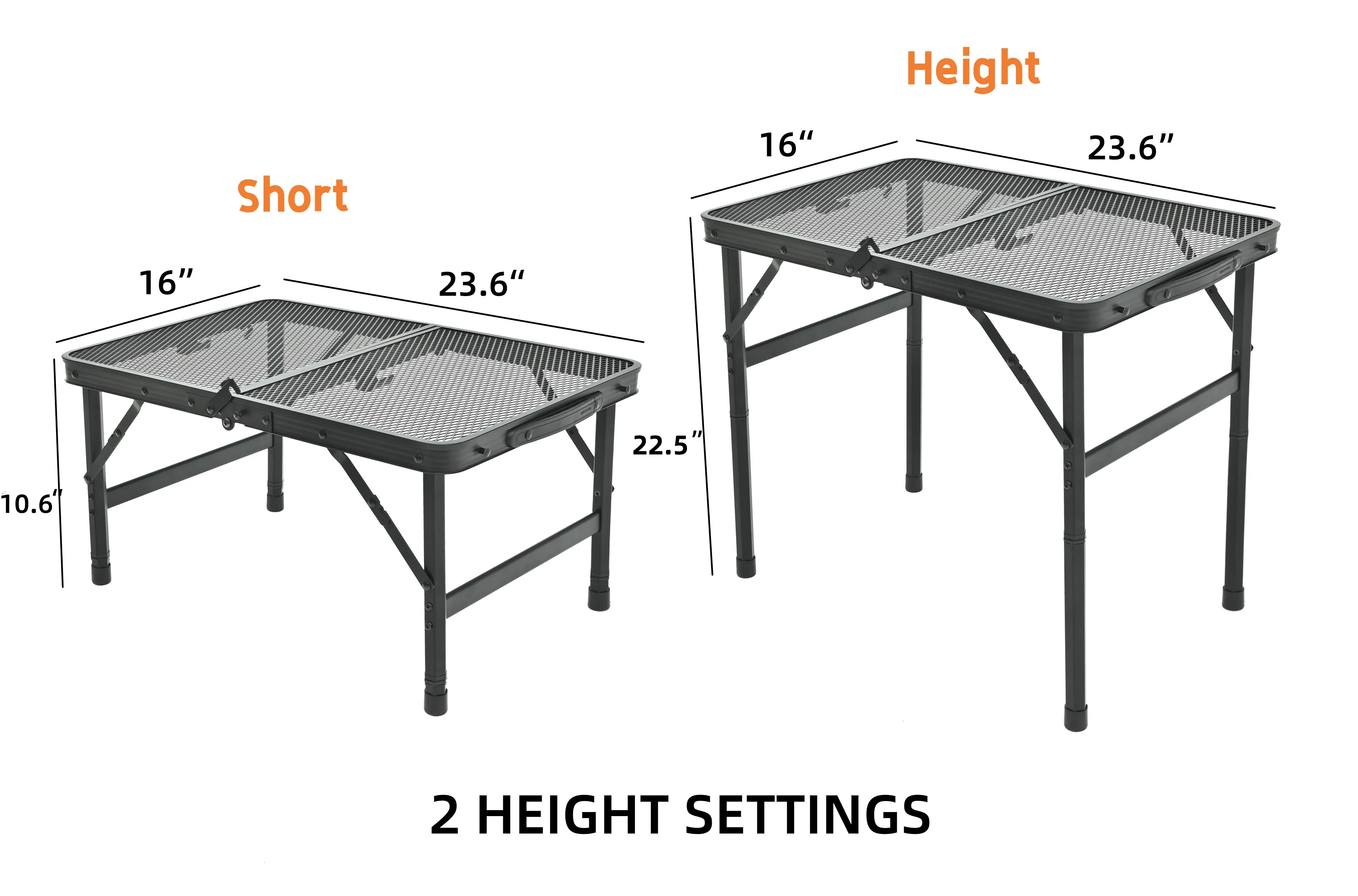 Portable Camping Table Folding Picnic Outdoor Table Adjustable Height