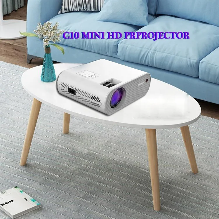 Pocket Mini Multimedia Projector C10 for Mobile Phone TV 1280x720p Portable Led Outdoor Home Theater Cinema Projector