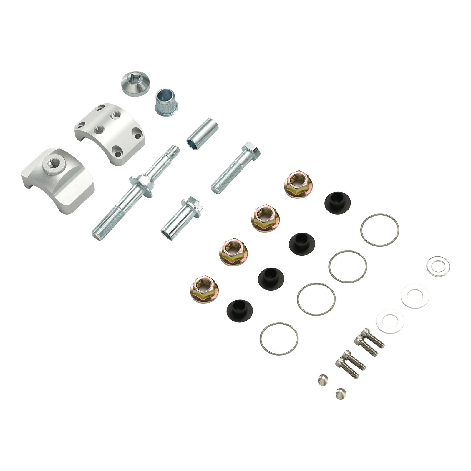 Steering Stabilizer Clamp With Steering Stabilizer Relocation Bolt For