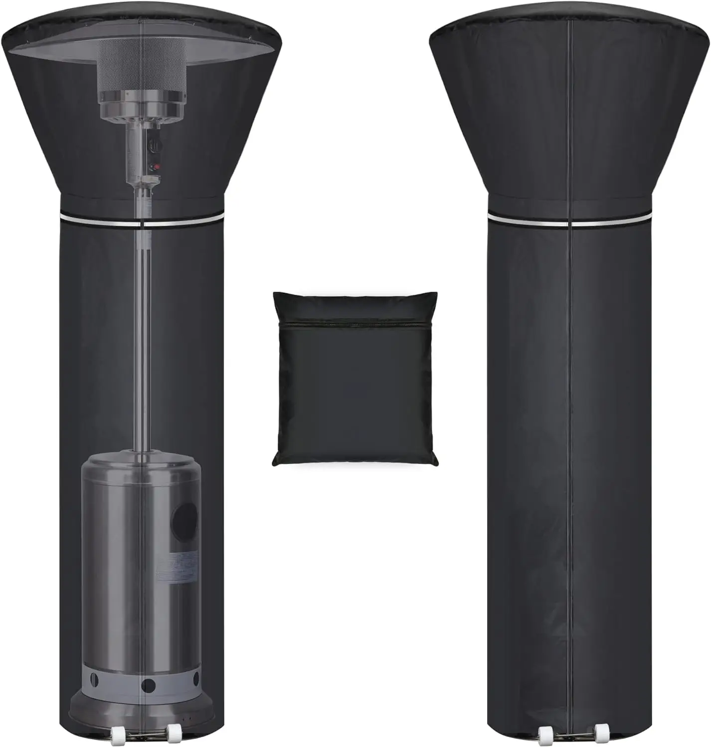 Patio Heater Covers With Zipper And Storage Bag Waterproof Dustproof
