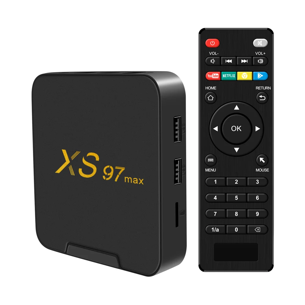 テレビボックス　tvbox XS97 Max TV Box - Quad Core Android 9.1 with Dual Band Wifi