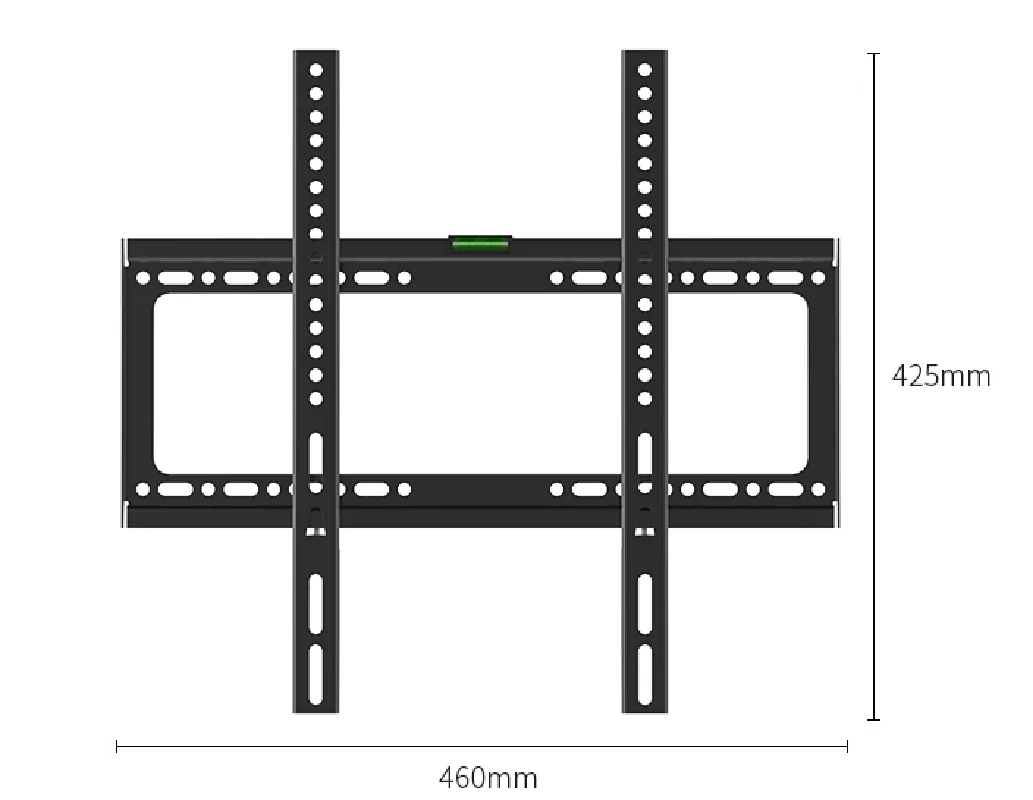 Load Capacity and 400x400 Vesa Fixed Tv Wall Mount Bracket Stand Fits 26 to 55 Inch Flat Screen Tv up to 88 LBS Black Charm Rohs