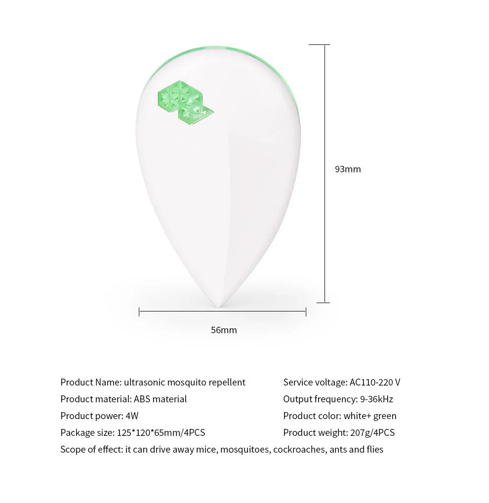 Saijzek new design SJZ-3117 Electric pest control Ultrasonic mosquito rat Mites repeller with CE ROHS FCC PSE details