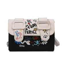 ZHUIYU Unique graffiti color bag female 2023 new fashion ins messenger bag summer crossbody Designer Handbags