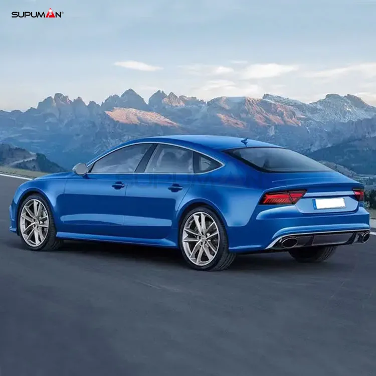 Rear Bumper Diffuser for Audi A7 Rear Diffuser Body Kit Accessories Rs7 Style ABS Material Bubble Origin Gua 2016 2017 2018 3kg