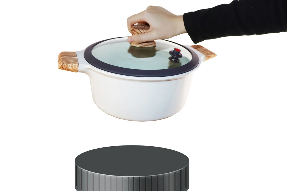 JEETEE OEM New Style Nonstick Low Pressure Cooker Micro Stew Pot Micro Pressure Pot General Use for Gas and Induction Cookware