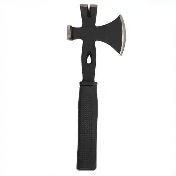 GTYPRO Industrial Grade Multi-Purpose DIY Survival Hatchet Axe Drop Forged Steel Crowbar Pry Bar with Plastic Handle