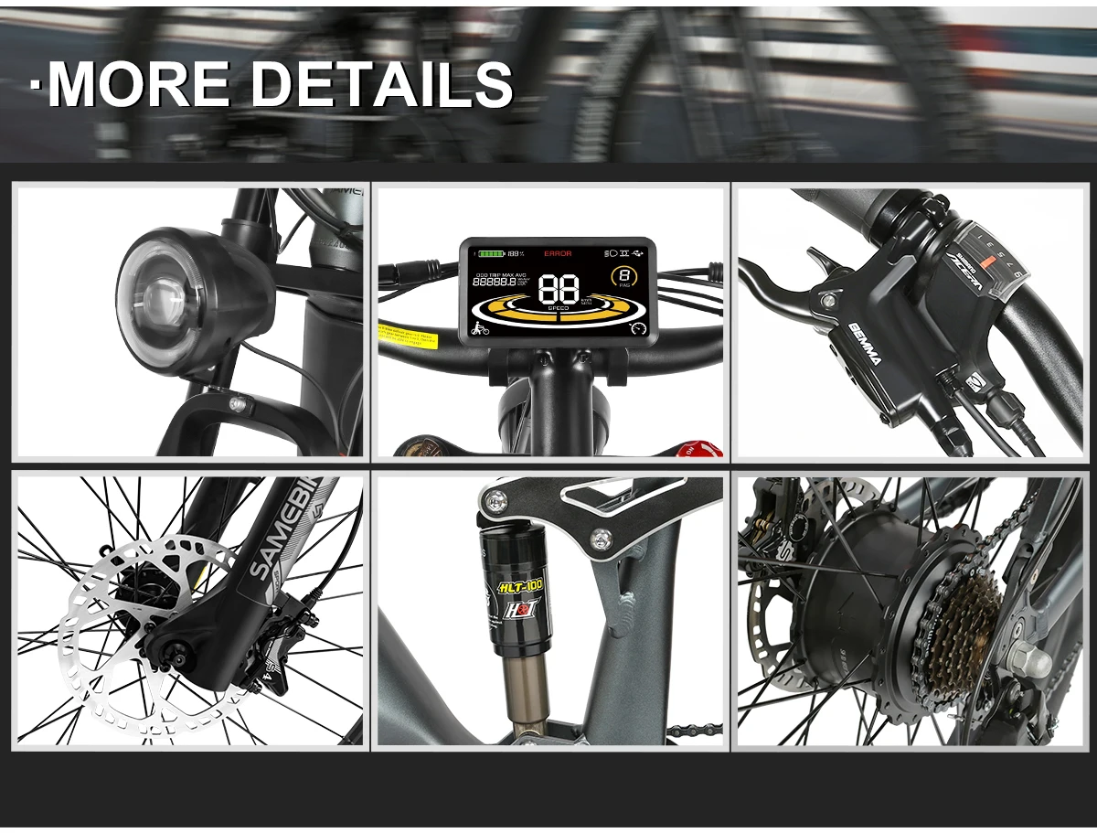 SAMEBIKE RS-A08-II 26 Inch 1000W Ebike - High Power & Range