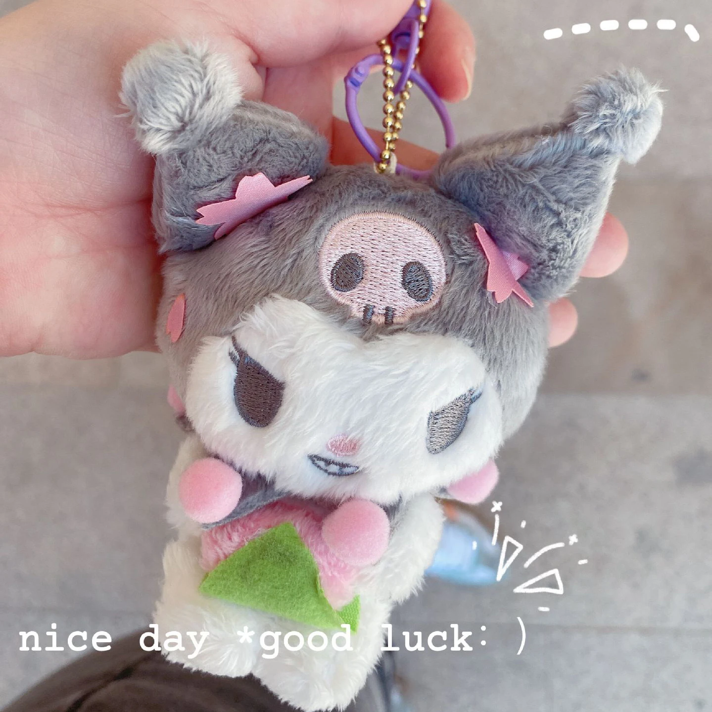 
Новый Дизайн kawaii Kuromi плюшевый брелок Мелодия плюшевые брелки Корица брелок 