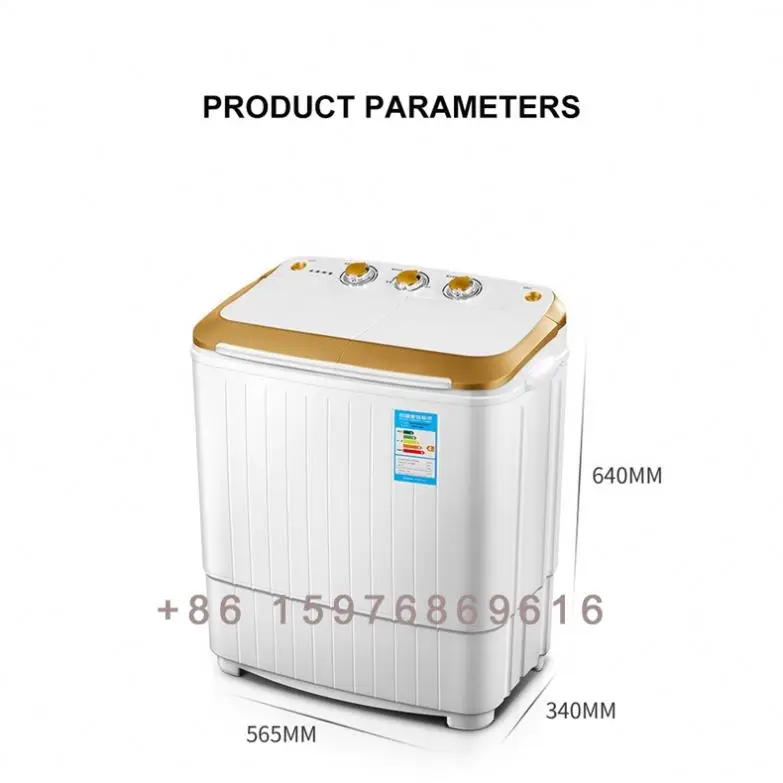 Бытовая мини-стиральная машина с двойным ведром и