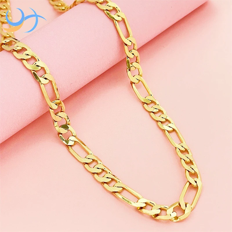 Men's Hip Hop Popcorn Brass Cuban Chain for Party