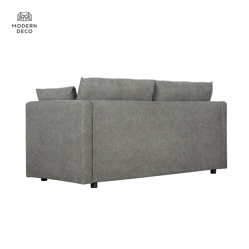 I Shape 2 Seater Sofa untuk Perabot Bilik Tinggal Mudah Diperakinkan Saiz Kecil Kuat love Seat Sofa