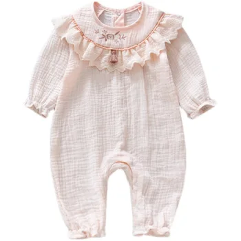 Baby clothes Spring and autumn long sleeve thin new baby clothing clothing cotton baby girl onesie