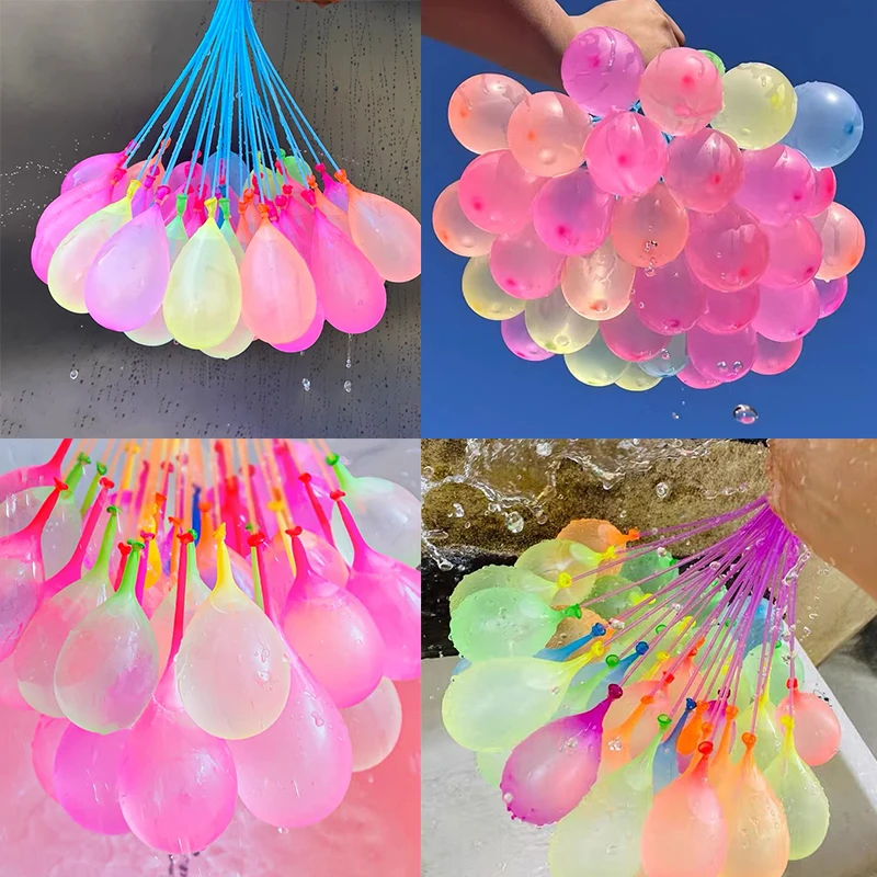 1111 Pcs Quick Fill Water Balloons - Fast Fill Summer Outdoor Toys For Kids, Pool & Backyard Fun