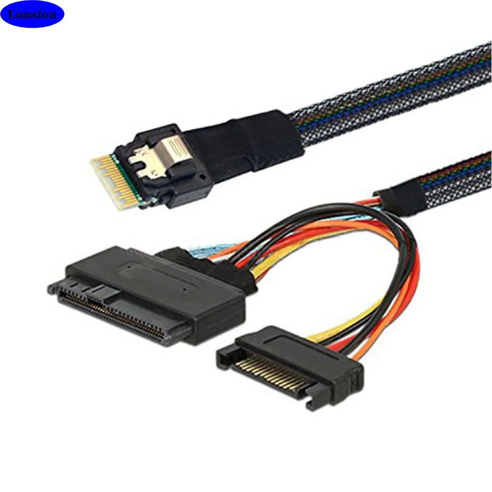 Mini Sas Slim Sff-8654 4i 38p To Sas 8639 U.2 Adapter Cable With ...