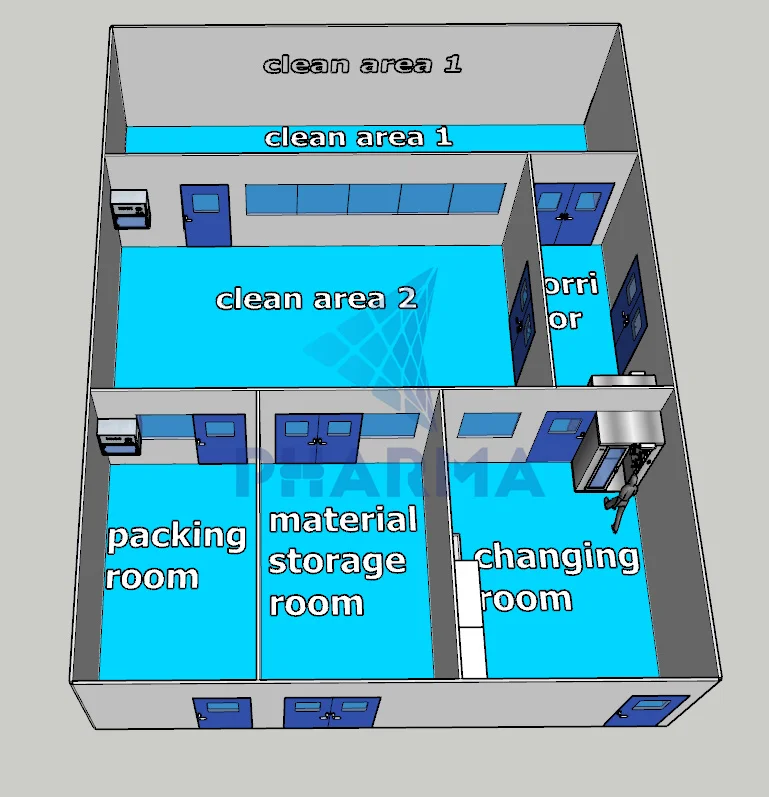 product-PHARMA-Food Factory Mini Modular Cleanroom Panel-img-2