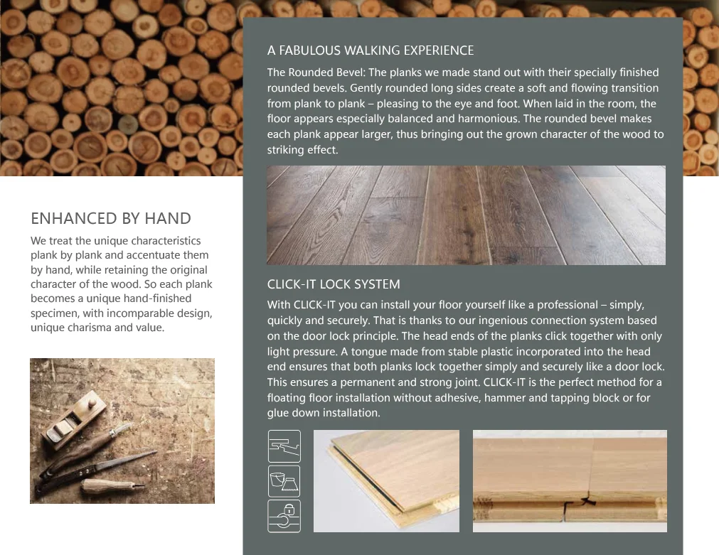 Tap & Go Solid Hardwood Flooring 3layer Wood Flooring White Oak