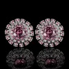 Dried rose earrings