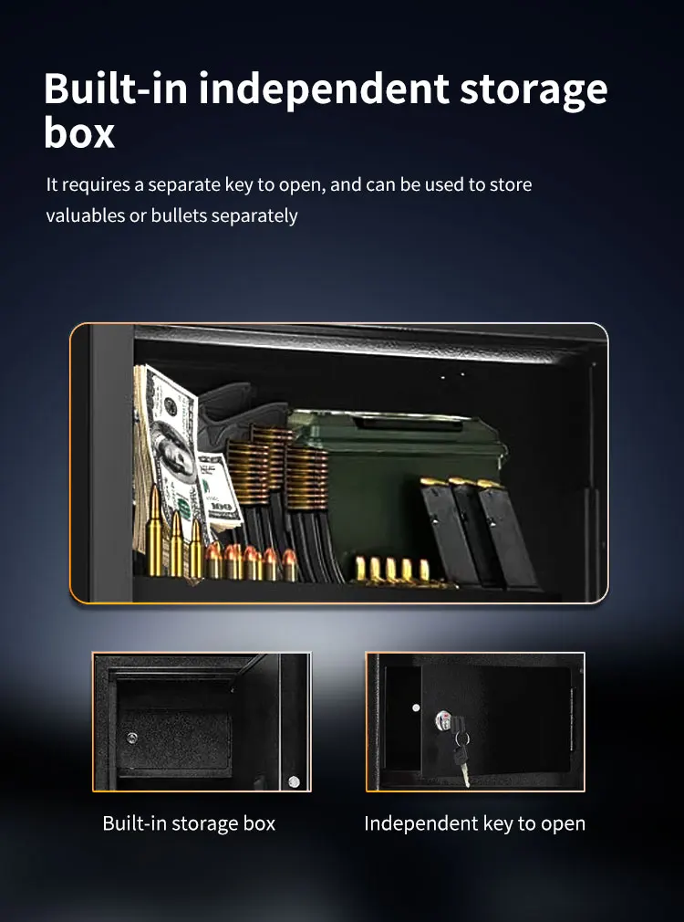 CEQSAFE China Manufacturer High Security Strong Gun Safe Box With Key Lock supplier