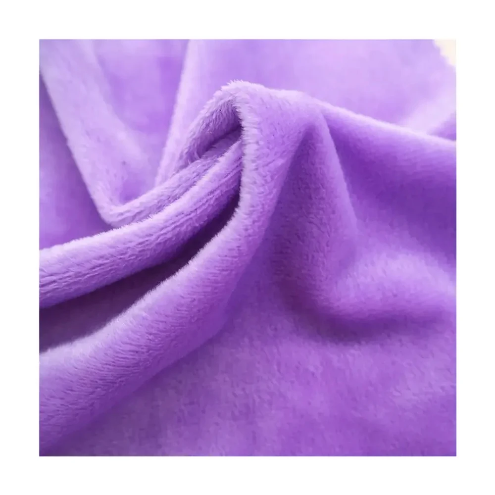 100% Polyester Knitted Minky Velboa Plush Fabric 180-380gsm Wholesale for Toy Bedding Pillow Sofa Upholstery