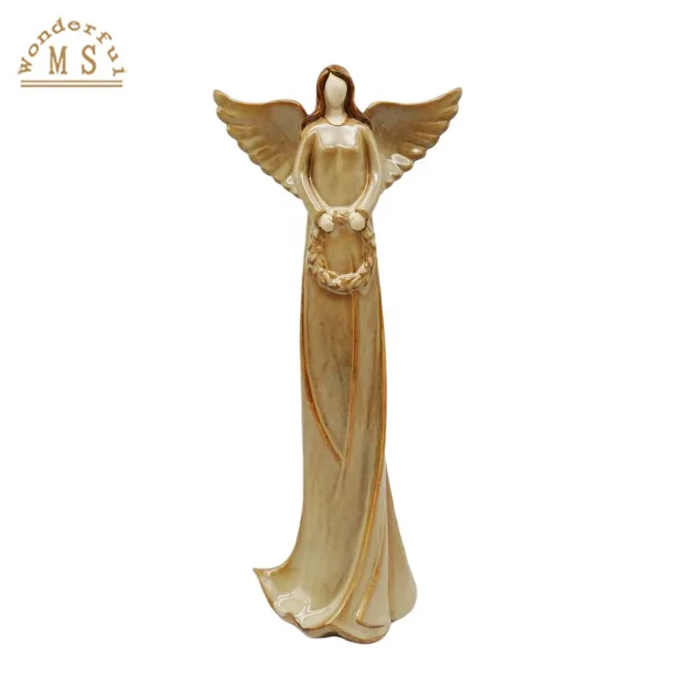 simple design Vintage Slim No Face Angel statue for desktop decoration gift for mother day and valentine day or wedding party