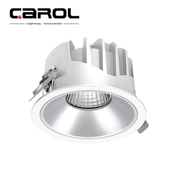 Factory Direct Sale Recessed Aluminum Commercial Lighting 10w 30w 40w Round LED COB Down Light Downlight