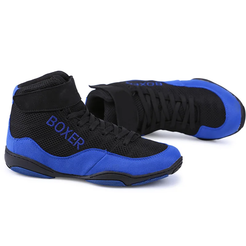 New Design Boxing Shoes Rubber Outsole Breathable Wrestling Shoes Women