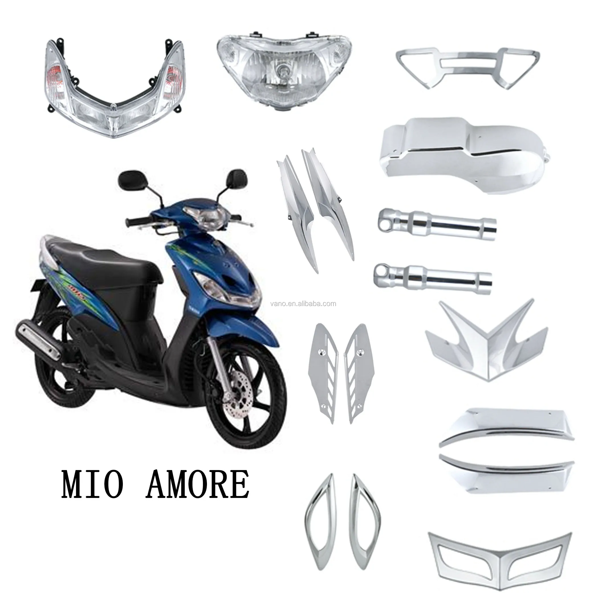 Mio Motorcycle Full Plastic Fairing Body Parts Kit - ABS Plastic